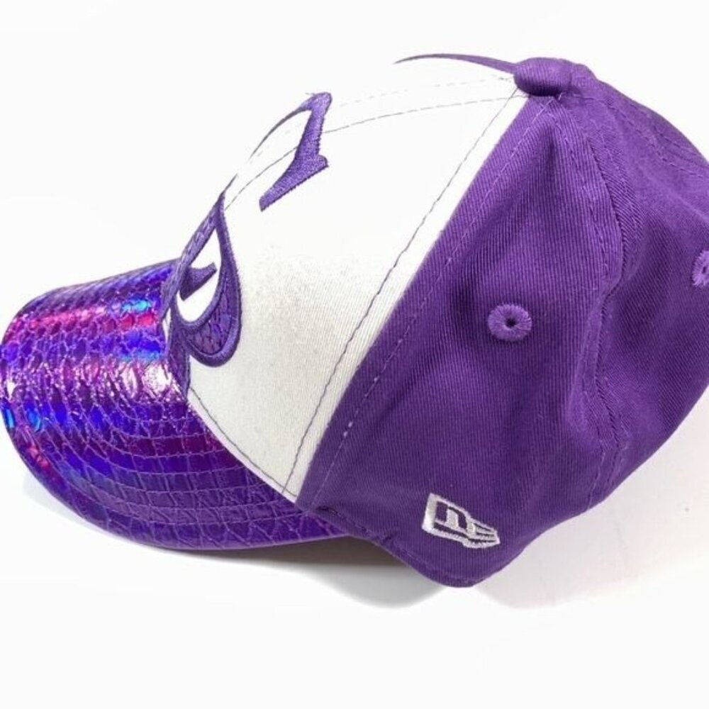 Colorado Rockies Baseball Hat Purple White Iridescent Brim Size Girls Youth - Picture 7 of 11